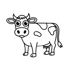 Fototapeta premium Cow vector art design
