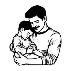 Father's day vector art design