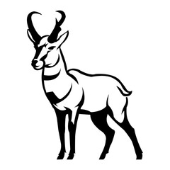 Pronghorn vector art design 