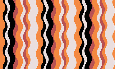 vertical striped design with flowing curves and textured waves. Artistic colors blend with simplicity and creativity, adding elegance to posters, textiles, or graphic prints with vibrant paint.