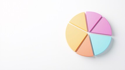 Obraz premium Minimalistic Donut Chart for Financial Analysis - Sleek Data Visualization for Banking and Finance Presentations