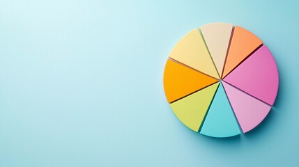 Fototapeta premium Elegant Professional Blank Donut Chart for Finance and Wealth Management - Sleek Modern Visuals for Savings and Financial Planning