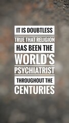 Inspirational motivation quote about life in bokeh background