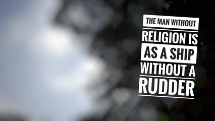 Inspirational motivation quote about life in bokeh background