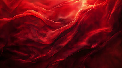 Red Silk Fabric Abstract Background
