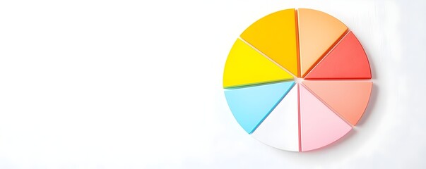Fototapeta premium Comprehensive Financial Health Analysis - Detailed Pie Chart Illustrating Credit Debt Repayment and Lending Themes for Informed Decisions