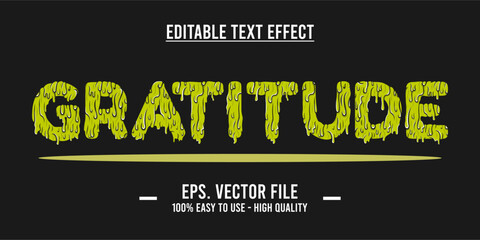 Gratitude writing. Typography Design Inspiration. Vector