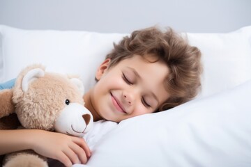 Sleeping blanket face bed.