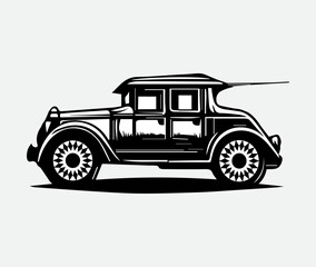 Vintage car vector illustration