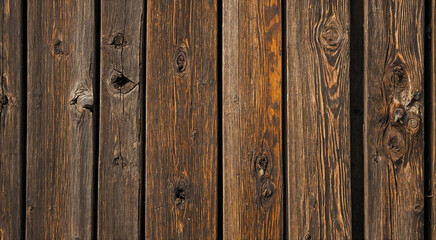 Naklejka premium Worn-out wooden planks with chipped paint