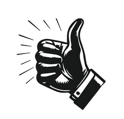 thumbs up vector illustration 
