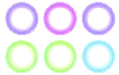 Colorful glowing rings arranged in a vibrant pattern on a neutral background highlighting playfulness and creativity