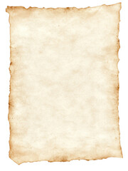 Vintage paper with distressed and worn edges 