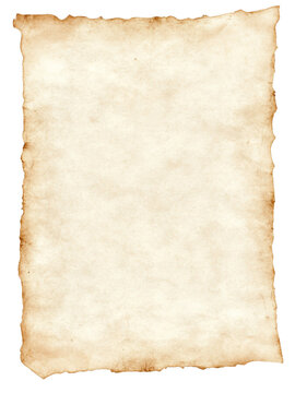 Vintage paper with distressed and worn edges 