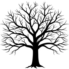 Obraz premium tree silhouette vector