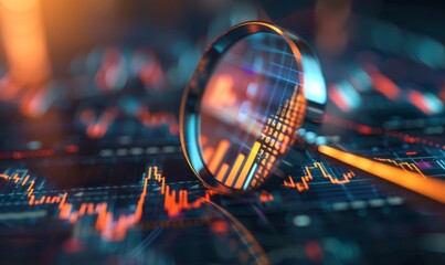 Business audit stock financial finance management on analysis data strategy with graph accounting marketing or report chart economy investment research profit concept