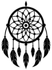 Fototapeta premium Traditional dreamcatchers ornament