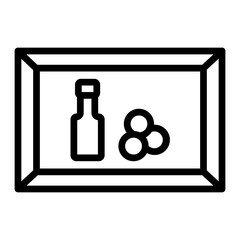 Still Life Vector Line Icon Design