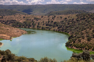 Meander. Section of the Tagus River as it passes through the Monfragüe Natural Park