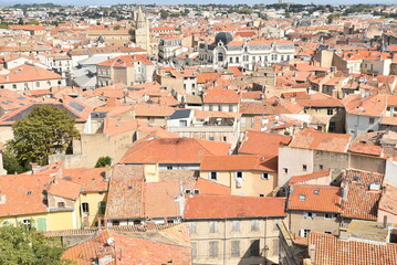 Obraz premium Toits de tuiles à Béziers. France 