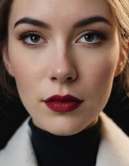 close up portrait of a woman