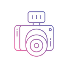 Camera vector icon stock illustration