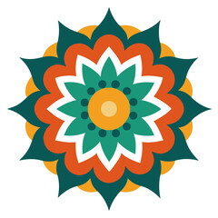 Colorful modern traditional mandala designs | vector illustration on white background