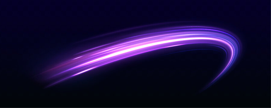 Speed connection vector background. Neon color glowing lines background, high-speed light trails effect. Trendy geometric neon collage for speed movement. 