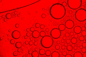Red macro drink foam,Red Macro Drink Bubbles,Red macro bubble texture,Macro red bubble texture...