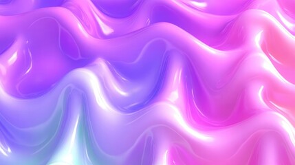 Obraz premium A smooth, wavy surface featuring a blend of pink and purple hues, creating a dreamy effect.