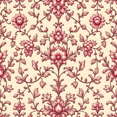 seamless pattern with flowers	
