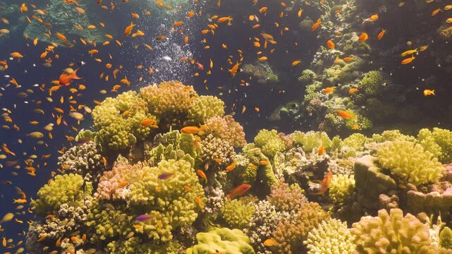 Tropical Fish on Vibrant Coral Reef