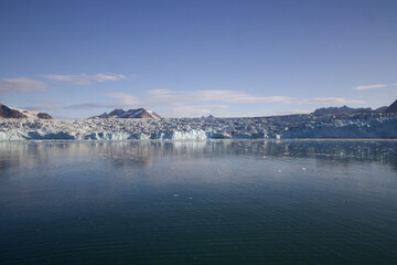 Lilliehookbreen the glacier complex in Svalbard