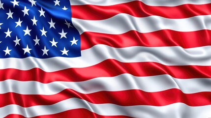 Obraz premium A waving American flag representing patriotism and national identity.
