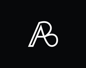 creative letter AB logo design template