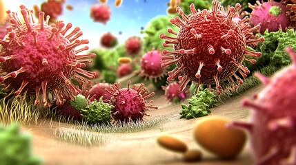 A futuristic visualization of machine learning algorithms predicting drug interactions