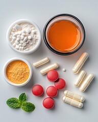 Variety of Probiotic Supplements in Different Forms