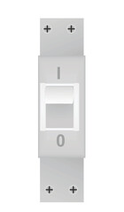 Switch circular breaker. vector illustration