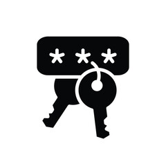 key pasword solid icon vector design good for web or mobile app