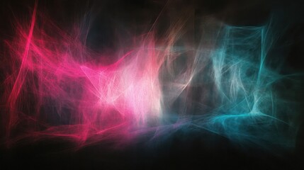 Abstract colorful light patterns in a dark background, creating a dynamic visual effect.