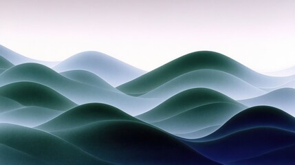 Abstract representation of rolling waves in soft color gradients.