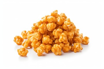 Caramel popcorn snack food.