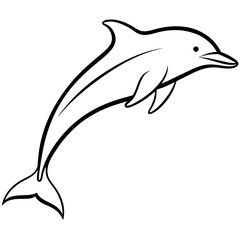 silhouette of a dolphin