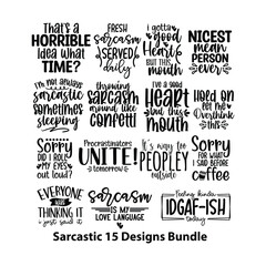 Fototapeta premium Sarcastic Svg Bundle