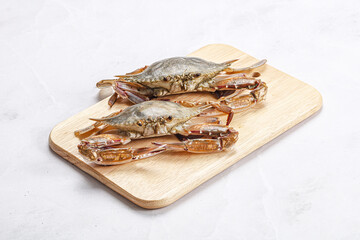 Two raw crab for cooking
