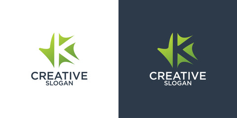 collection of letter k abstract logo design vector templates