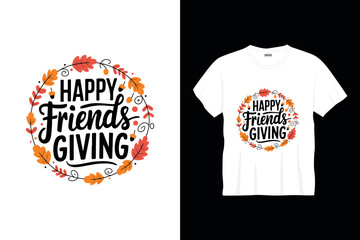 Happy thanksgiving typography t shirt design