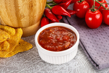 Spicy mexican sauce Salsa dip