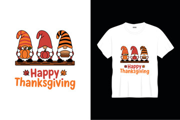 Happy thanksgiving typography t shirt design