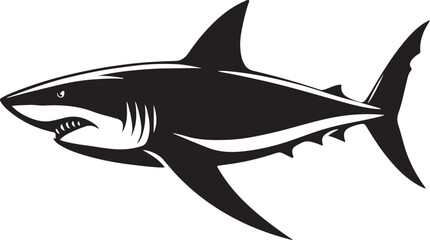 Shark vector silhouette 